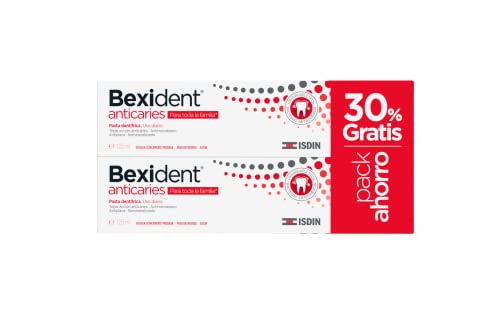 Isdin Bexident Anticaries, Pack Ahorro 30% EXTRA Pasta Dentífrica 12 5ml + 125 ml