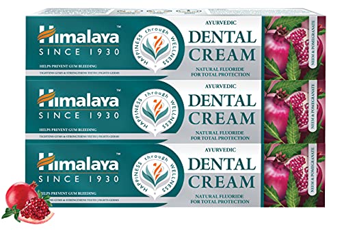 Himalaya Herbals Dental Cream Pasta dental 100g Antiinflamatorio, Anti-hinchazón, Protección de encías Cuidado dental Higiene Pasta de dientes (3-Pack)